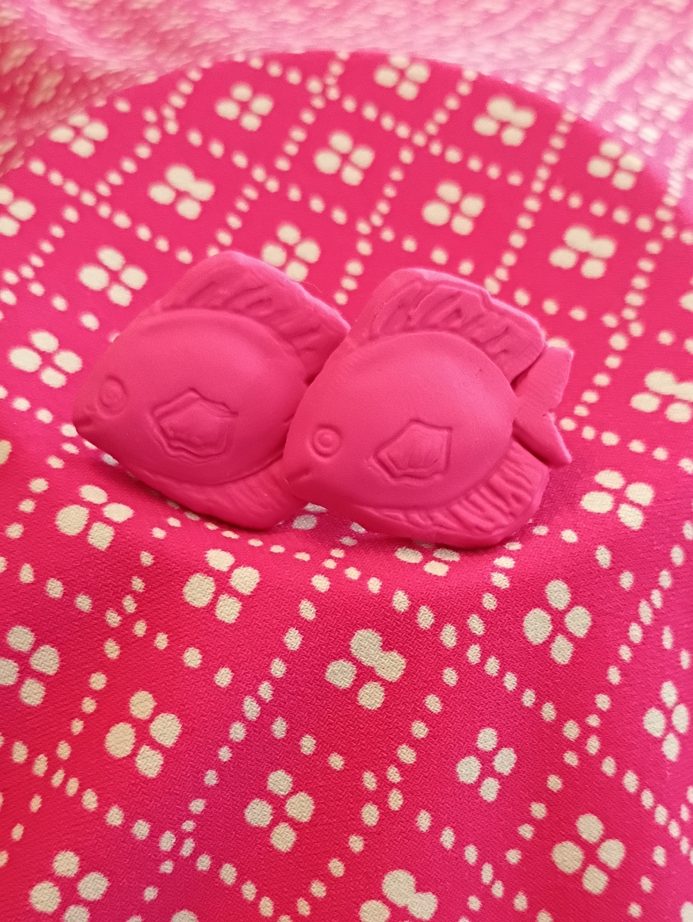 Pink Fish Earrings